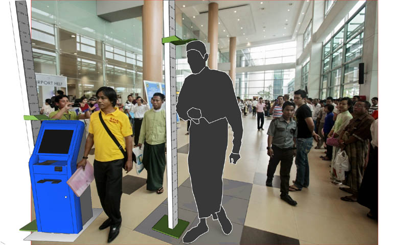 Giant shadow and measurer