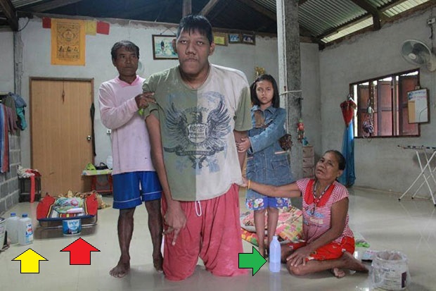 pornchai with arrows